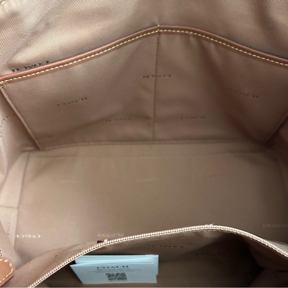 Coach Black Pebble Leather Cara Satchel NWT - Picture 14 of 16